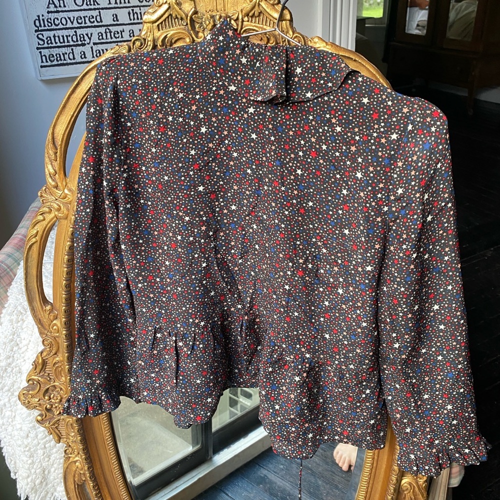 Madewell Star Patterned Top with Ruffled Design - Picture 3 of 3
